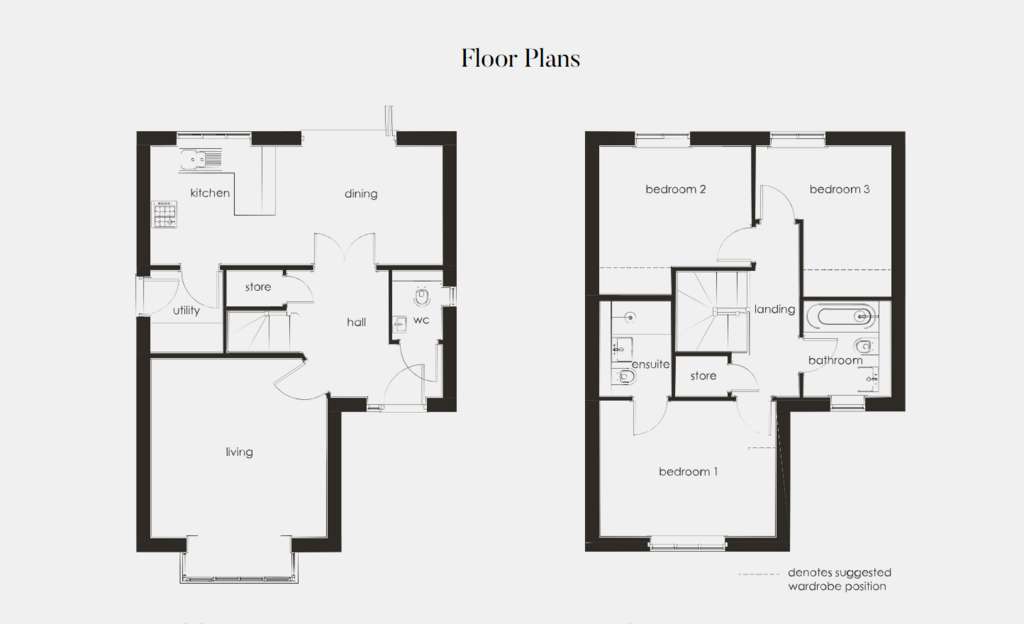 3 bedroom detached house for sale - floorplan