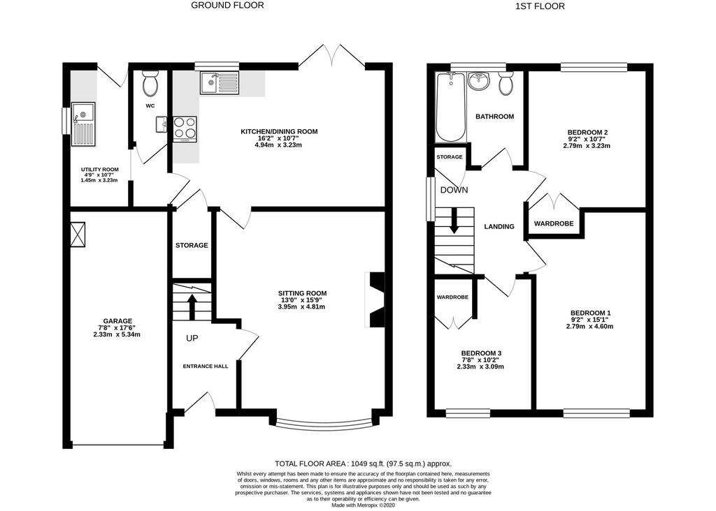 3 bedroom semi-detached house to rent - floorplan