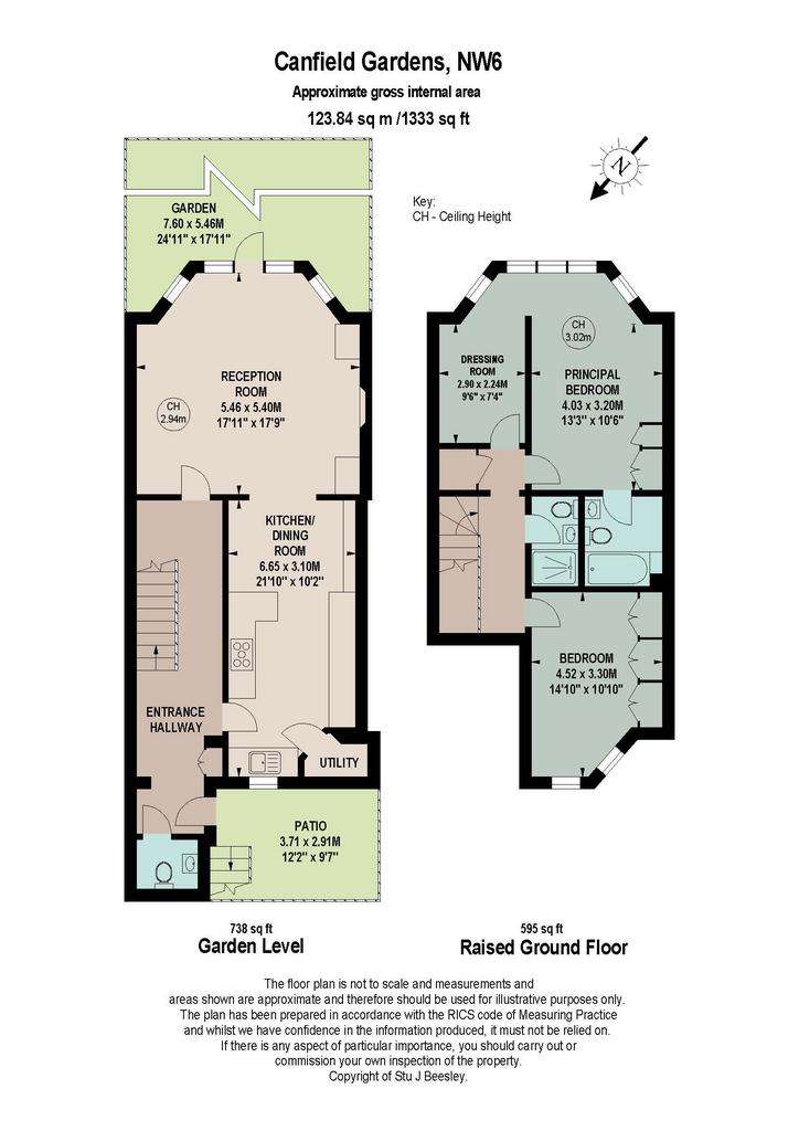 2 bedroom flat for sale - floorplan