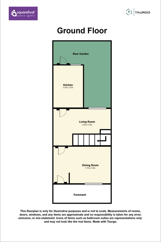 2 bedroom terraced house for sale - floorplan