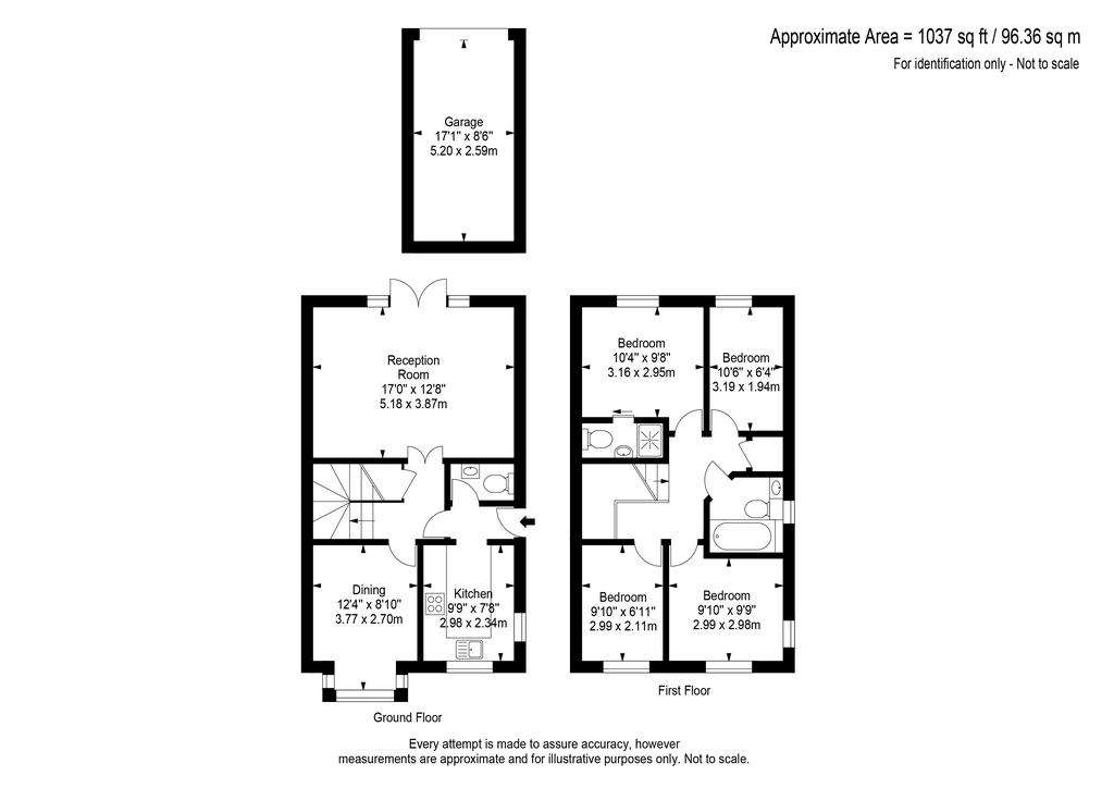 4 bedroom semi-detached house for sale - floorplan