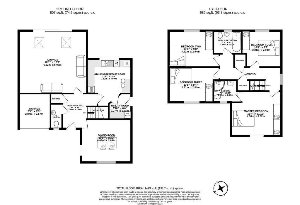 4 bedroom detached house for sale - floorplan