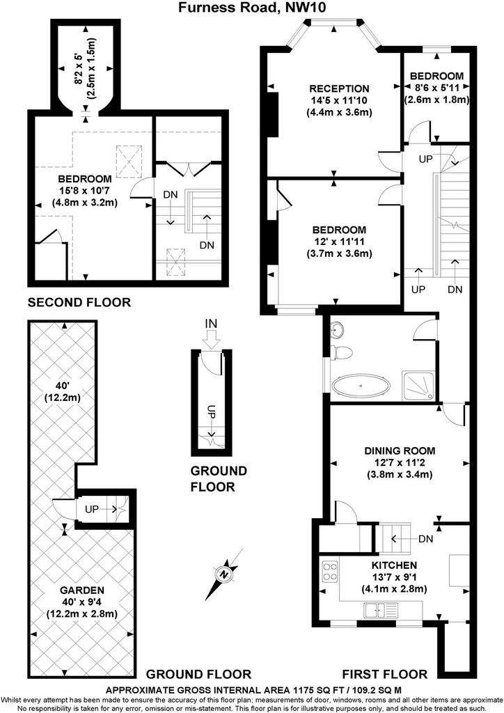 3 bedroom flat for sale - floorplan