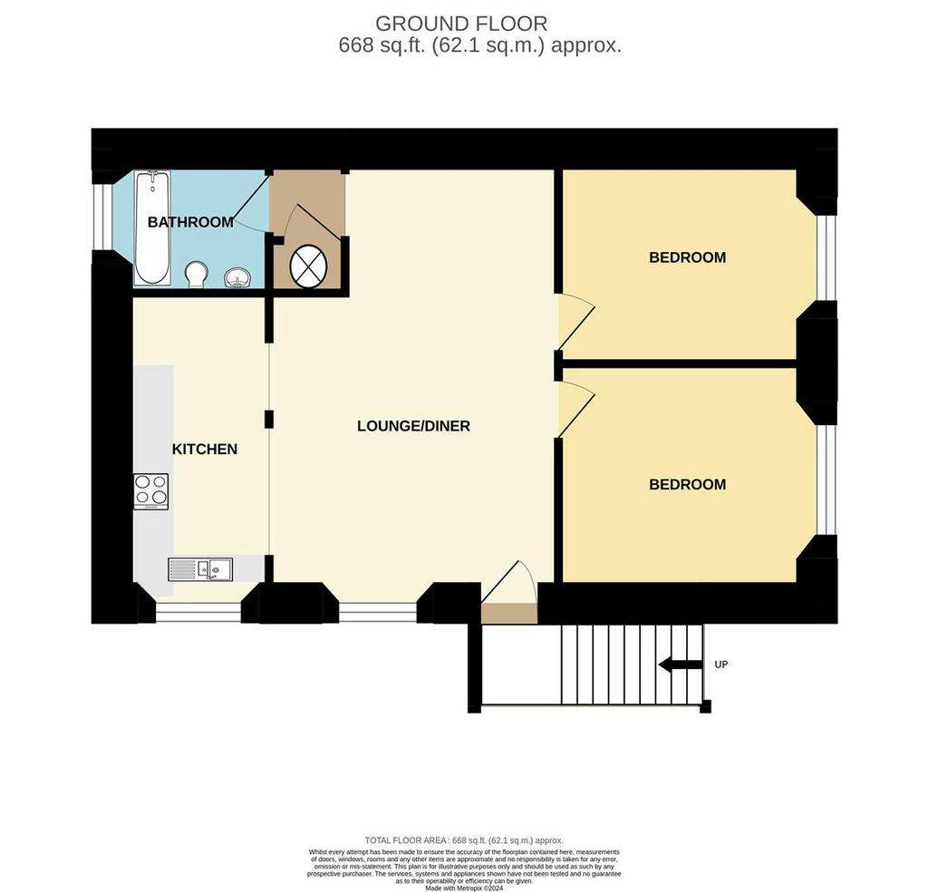 2 bedroom flat for sale - floorplan