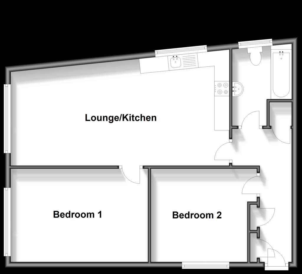 2 bedroom flat for sale - floorplan