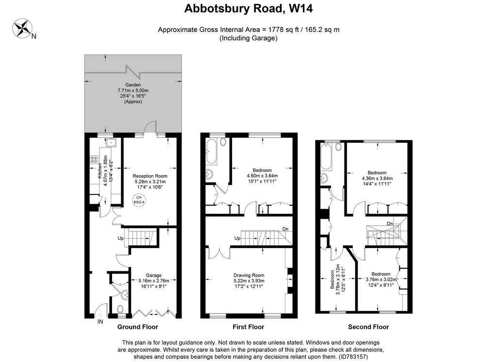 4 bedroom terraced house to rent - floorplan