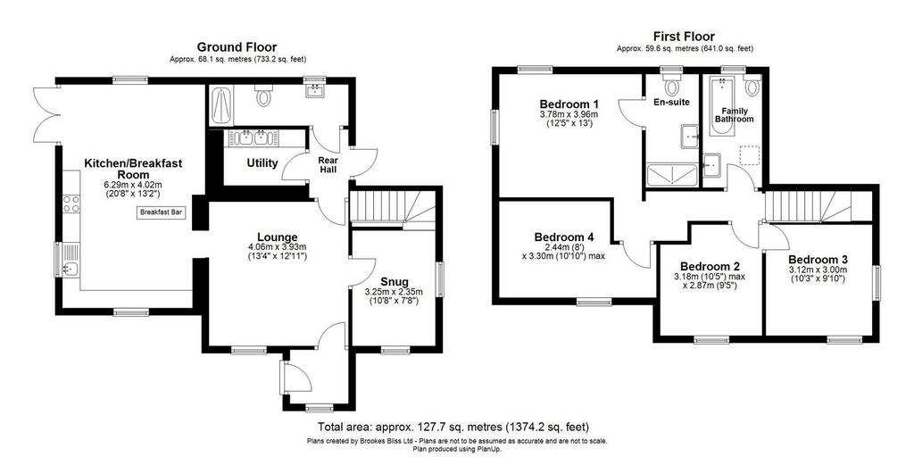 4 bedroom cottage for sale - floorplan