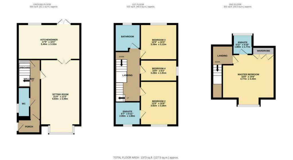 4 bedroom detached house for sale - floorplan