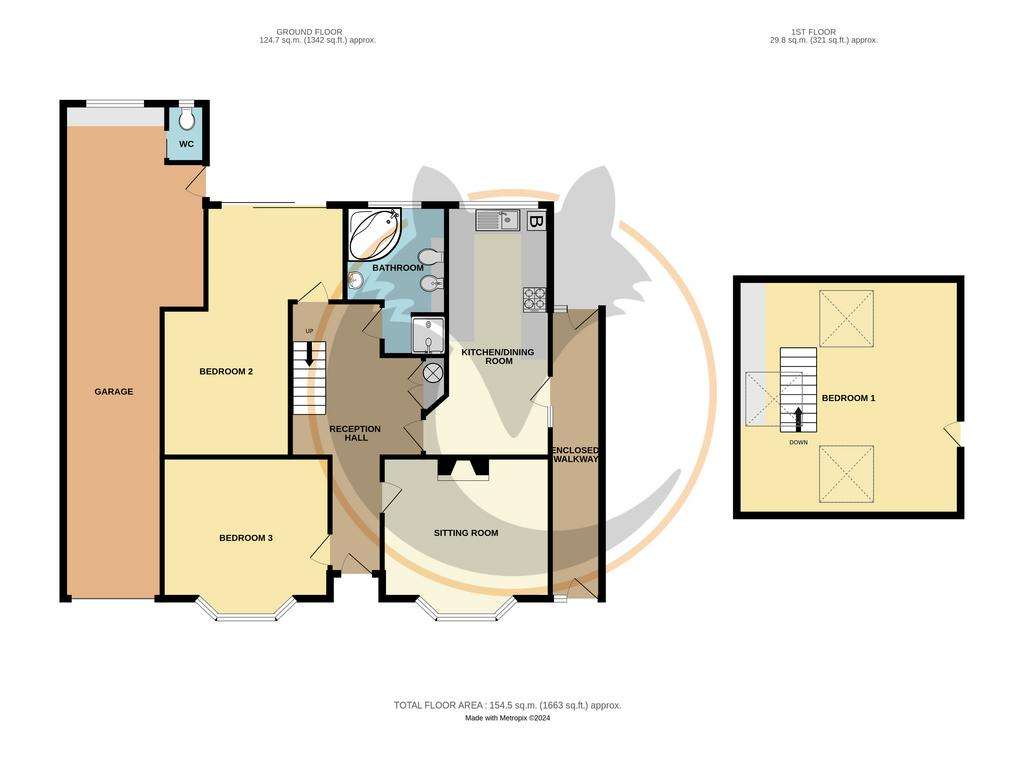 3 bedroom detached house for sale - floorplan