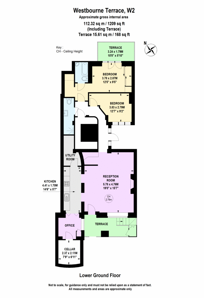 2 bedroom flat to rent - floorplan