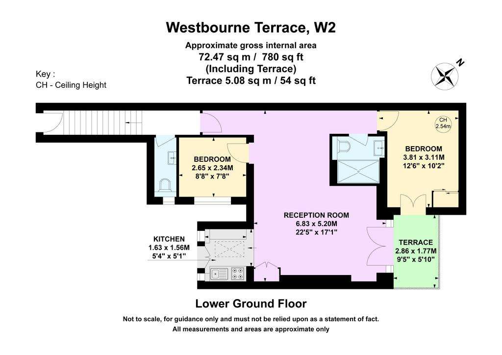 2 bedroom flat to rent - floorplan