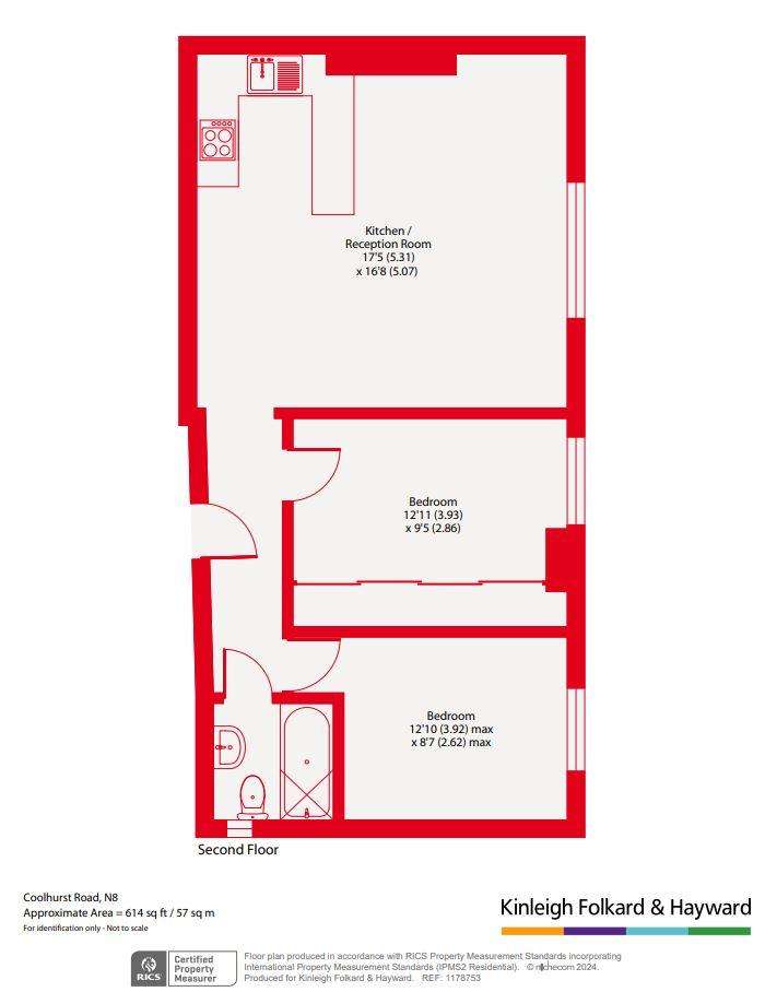 2 bedroom flat for sale - floorplan