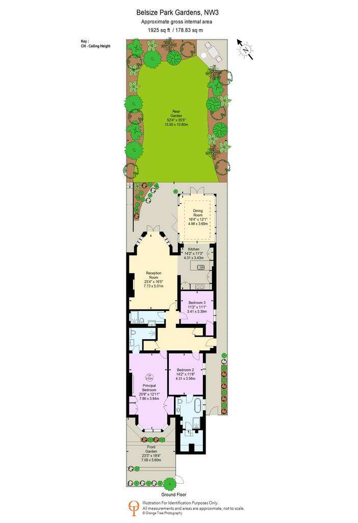 3 bedroom flat for sale - floorplan