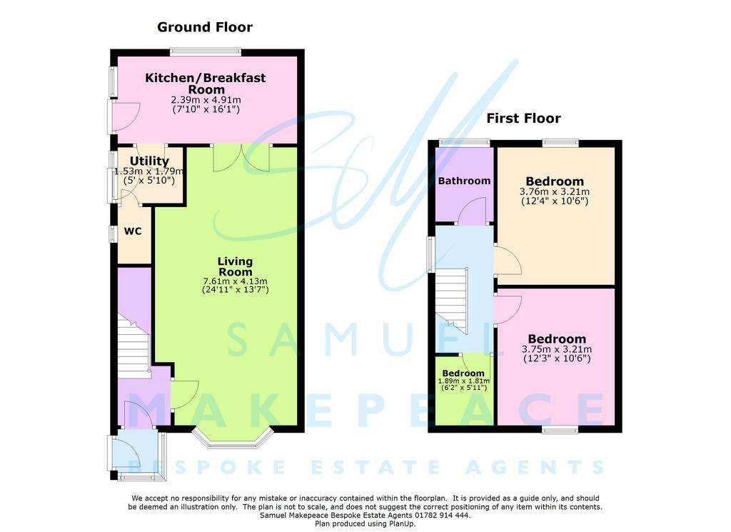 3 bedroom semi-detached house for sale - floorplan