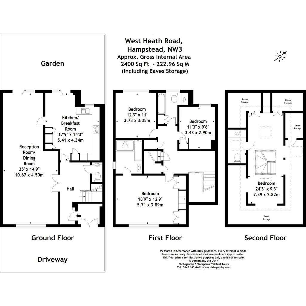 4 bedroom terraced house to rent - floorplan