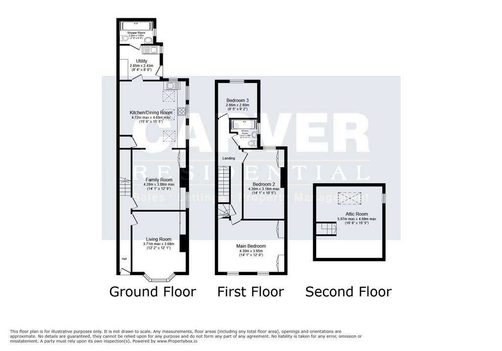 4 bedroom semi-detached house for sale - floorplan