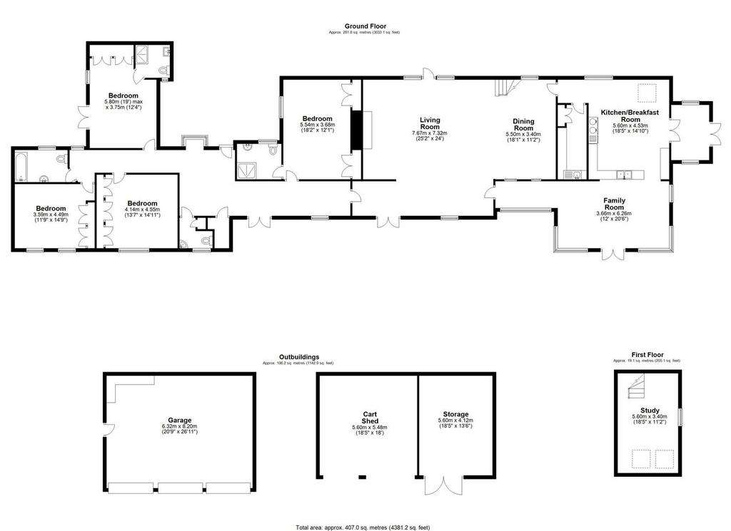 4 bedroom detached house for sale - floorplan