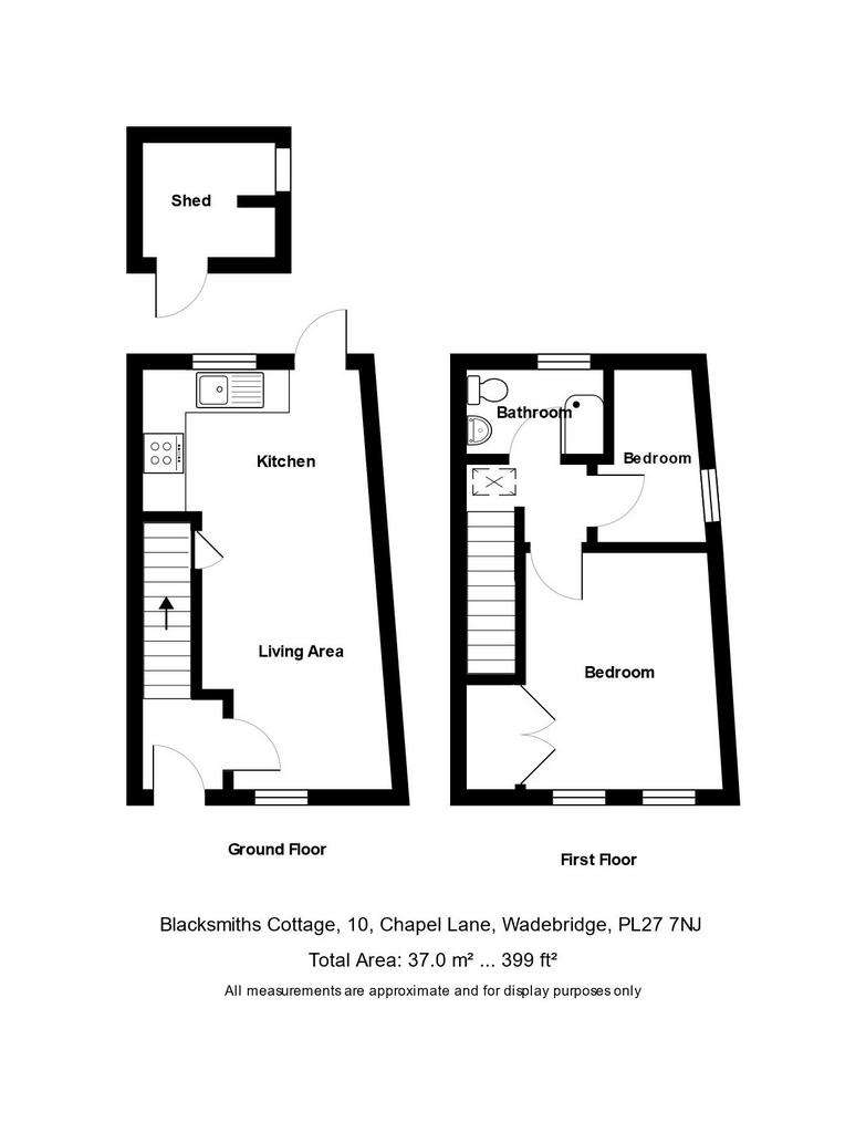 2 bedroom cottage for sale - floorplan