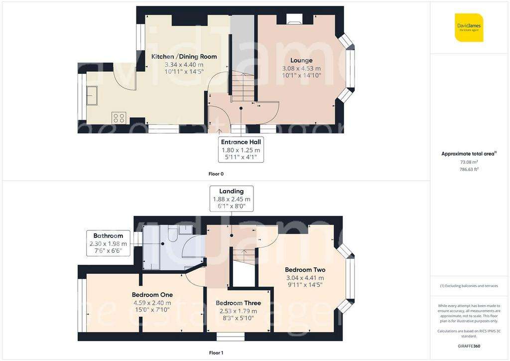 3 bedroom semi-detached house for sale - floorplan