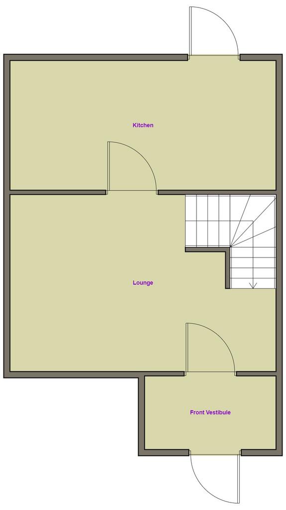 2 bedroom semi-detached house for sale - floorplan