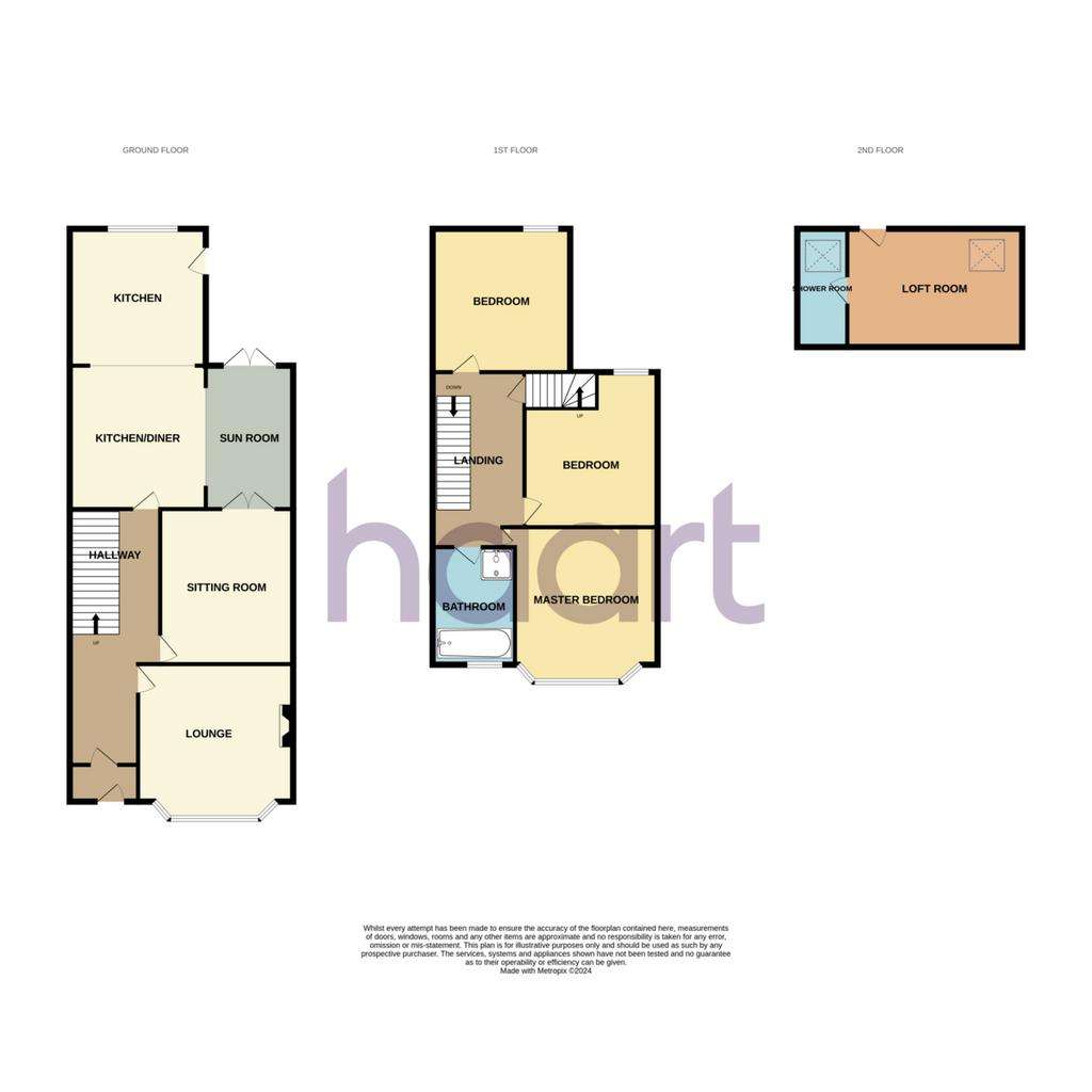 3 bedroom end of terrace house for sale - floorplan