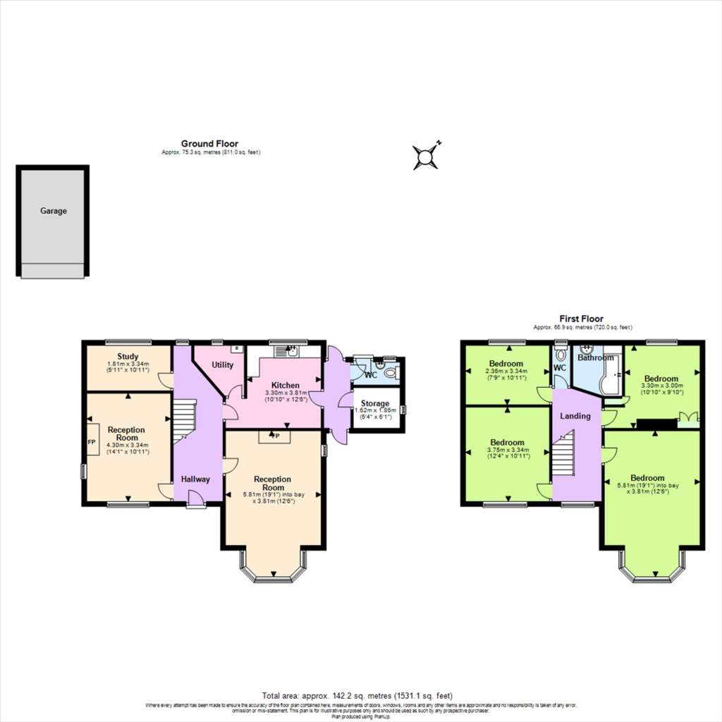 4 bedroom detached house for sale - floorplan