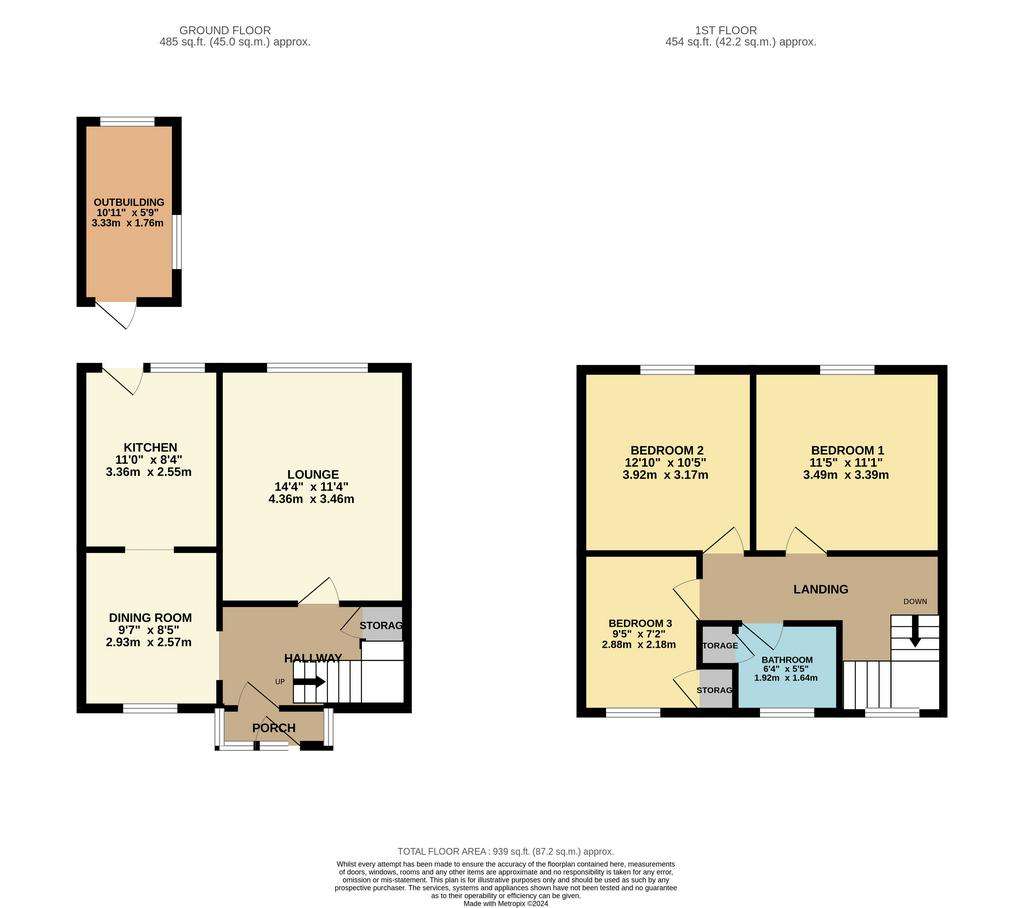 3 bedroom terraced house for sale - floorplan