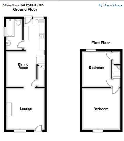 2 bedroom end of terrace house for sale - floorplan