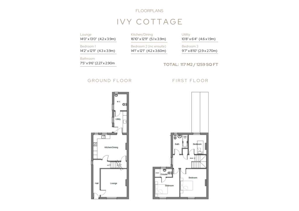 3 bedroom terraced house for sale - floorplan