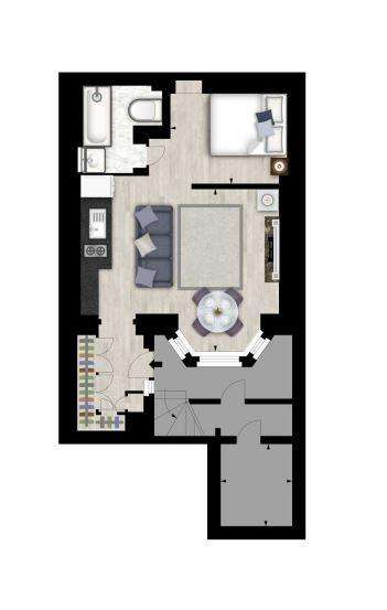 1 bedroom flat to rent - floorplan