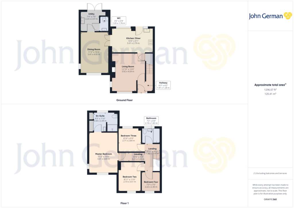 4 bedroom end of terrace house to rent - floorplan