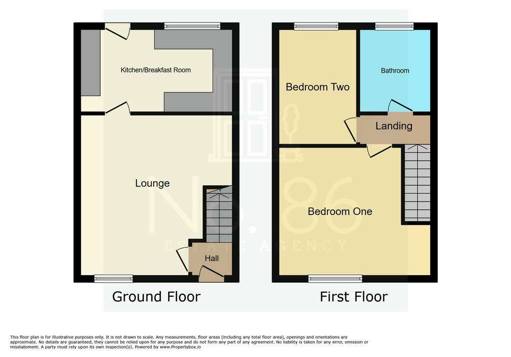 2 bedroom terraced house for sale - floorplan