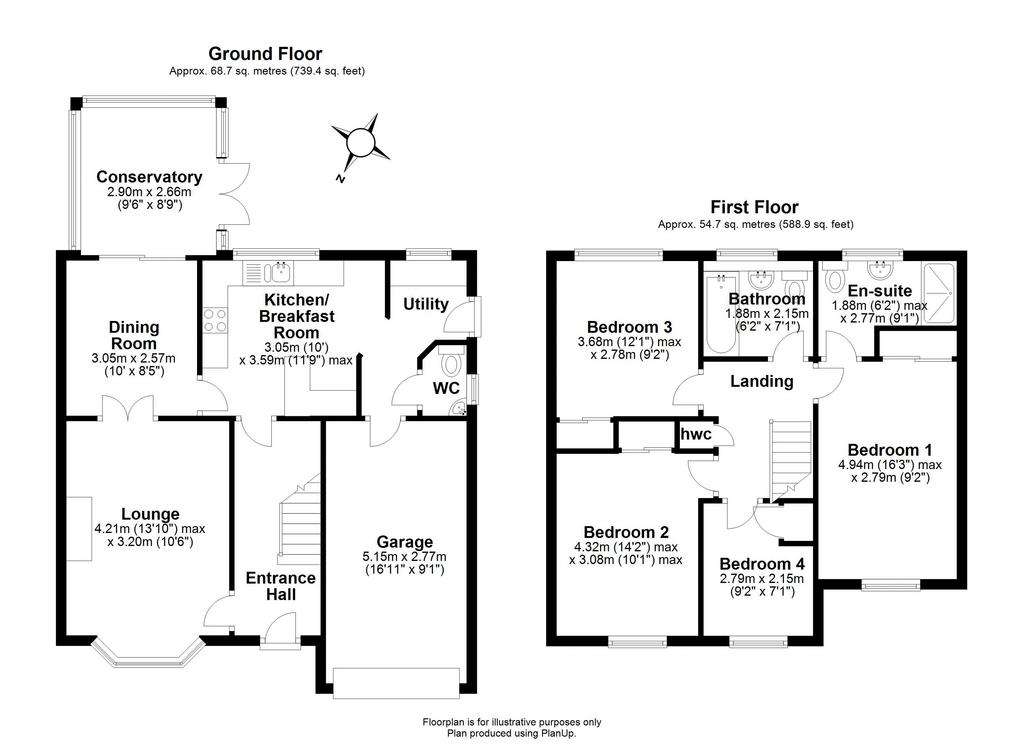 4 bedroom detached house for sale - floorplan