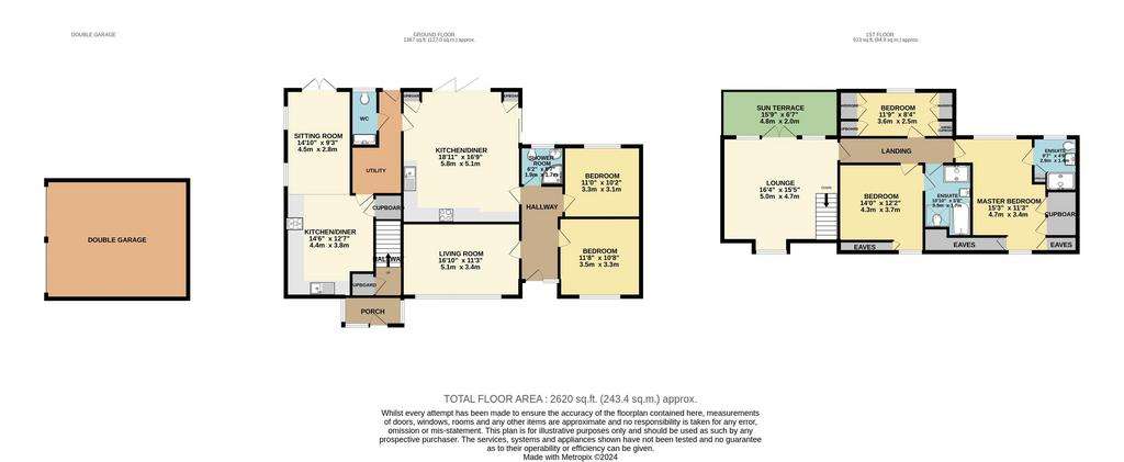 5 bedroom detached bungalow for sale - floorplan