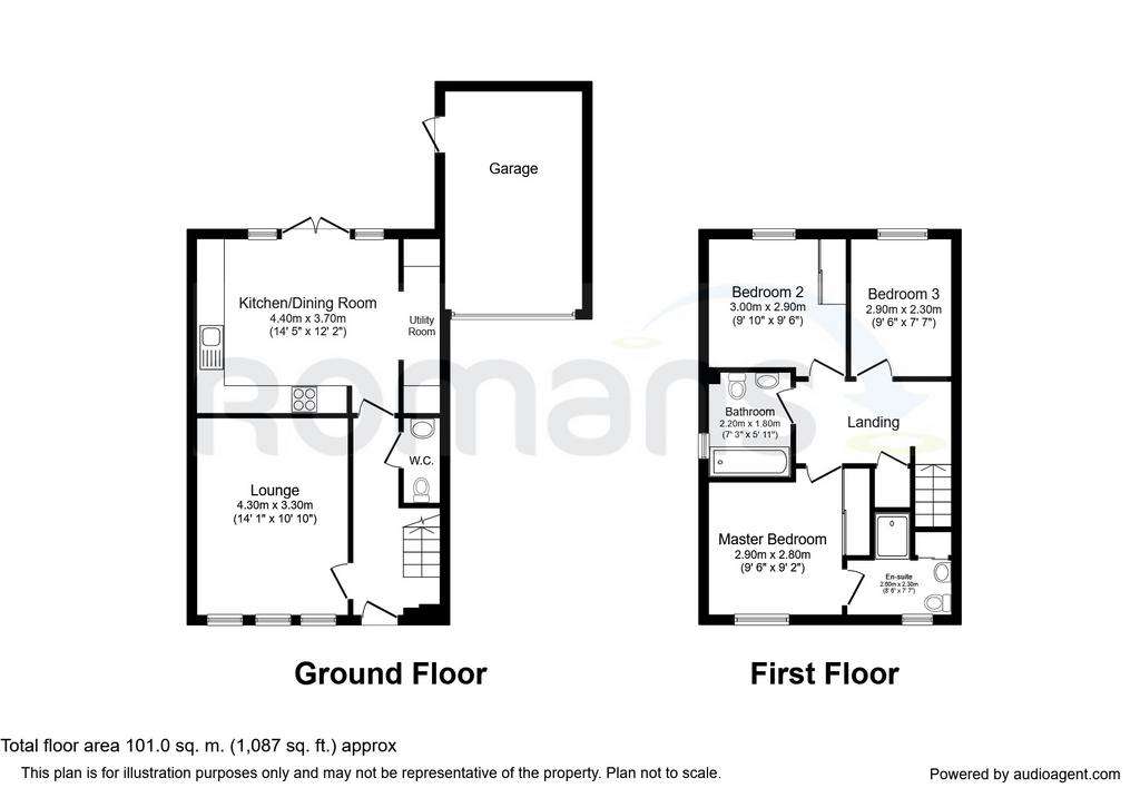 3 bedroom detached house to rent - floorplan