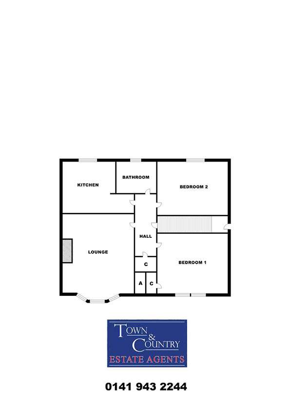 2 bedroom flat for sale - floorplan