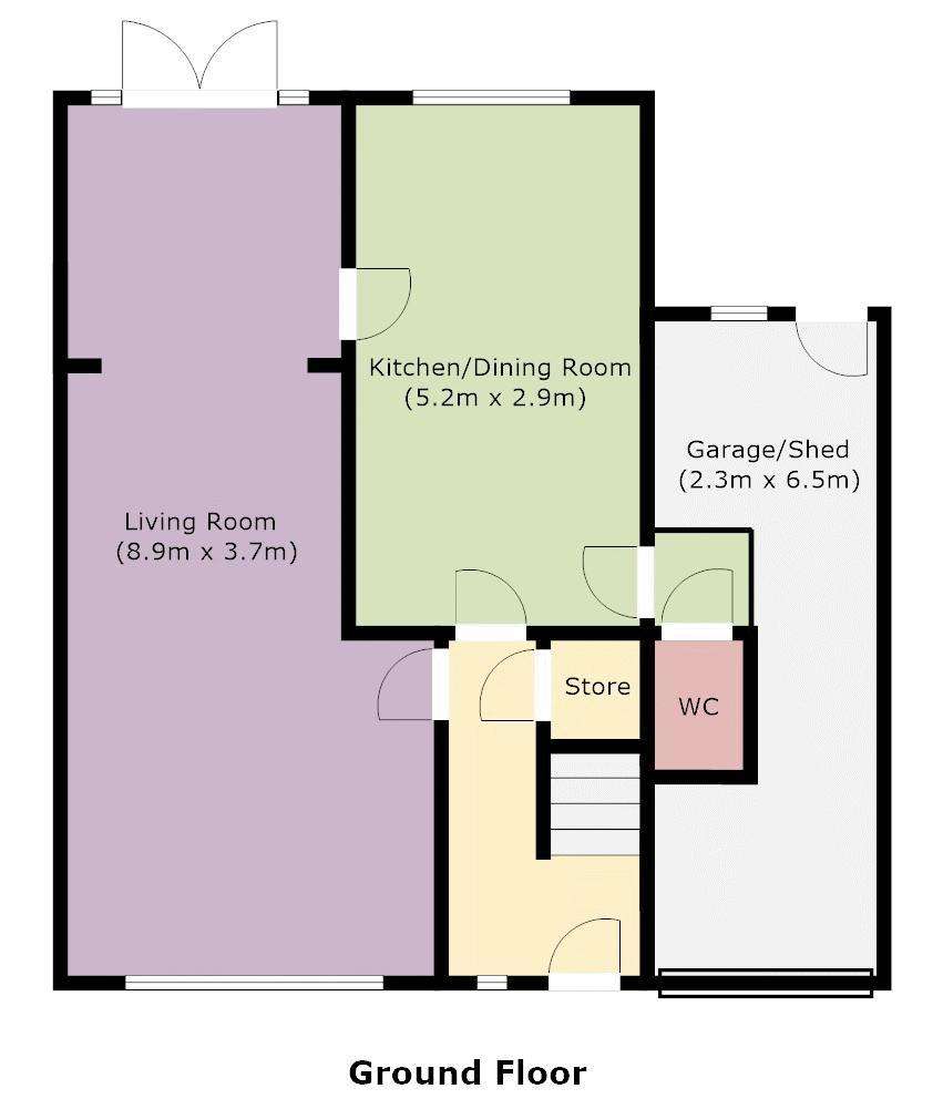 3 bedroom semi-detached house for sale - floorplan