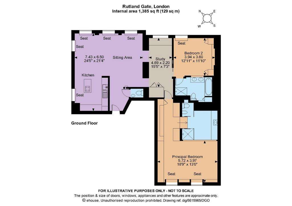 2 bedroom flat for sale - floorplan