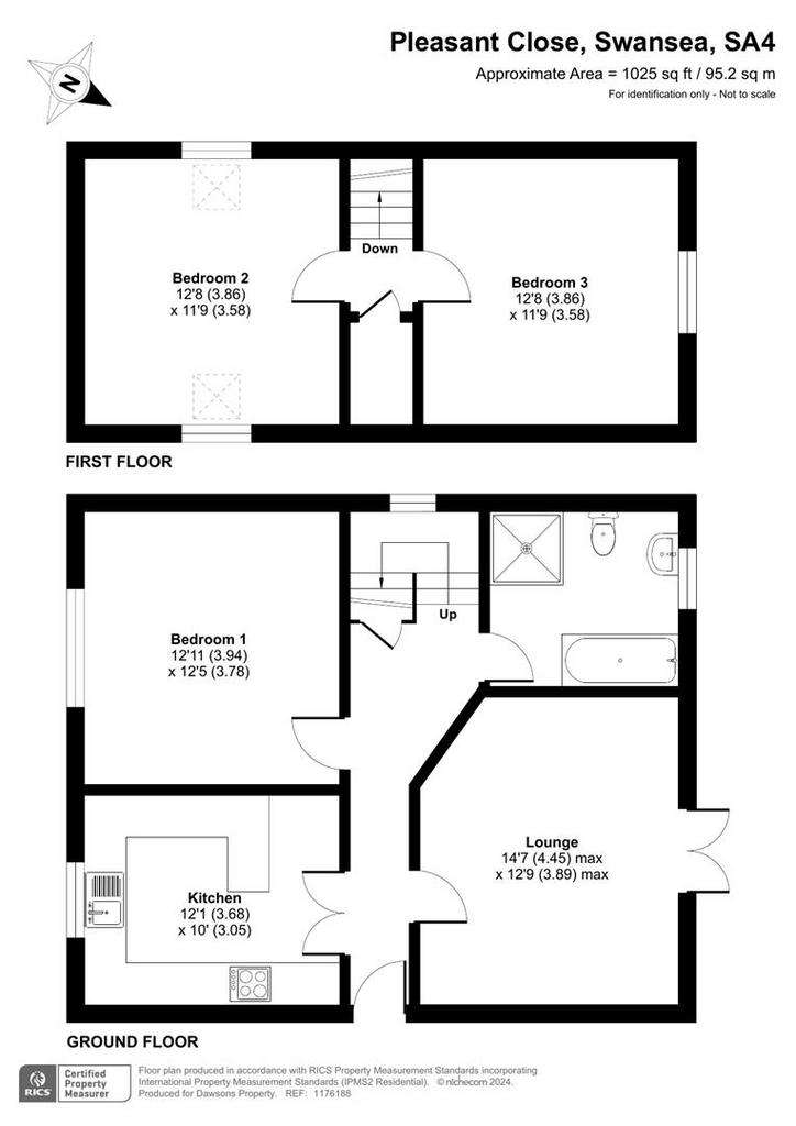 3 bedroom detached bungalow for sale - floorplan