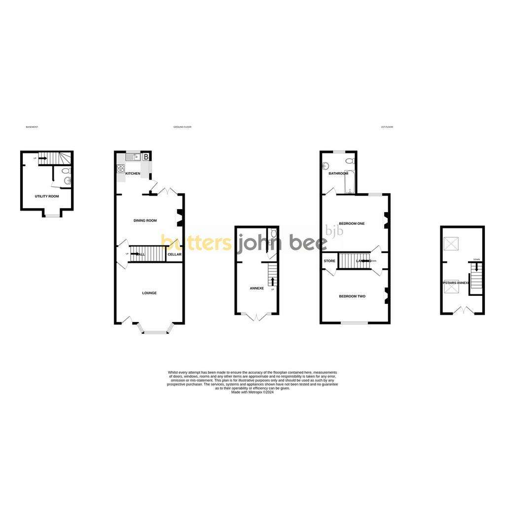 2 bedroom terraced house for sale - floorplan