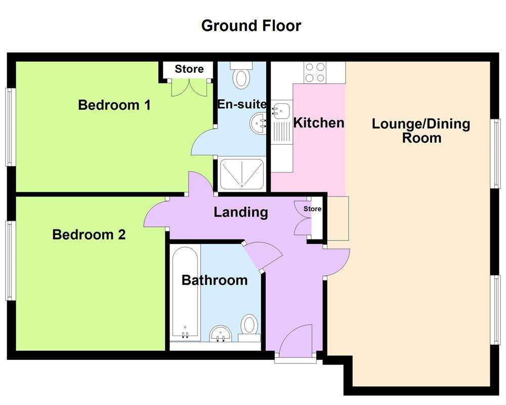 2 bedroom flat for sale - floorplan