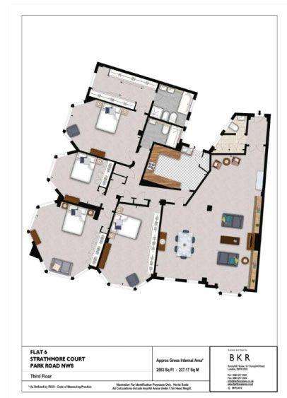 4 bedroom flat to rent - floorplan