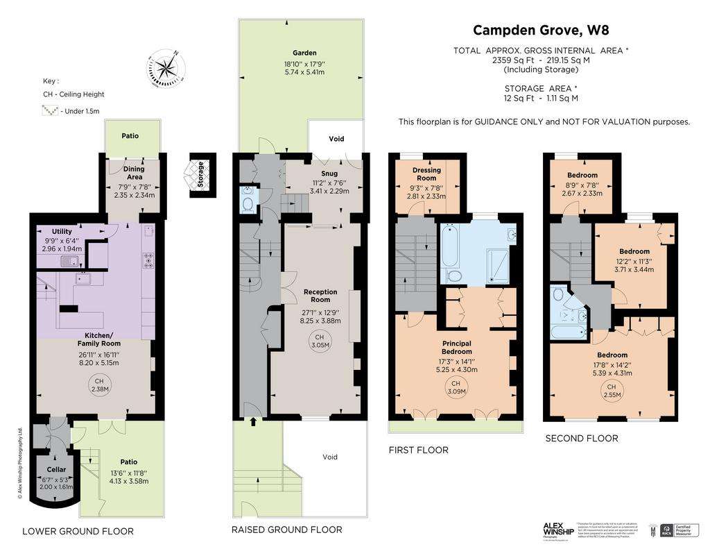 4 bedroom terraced house for sale - floorplan