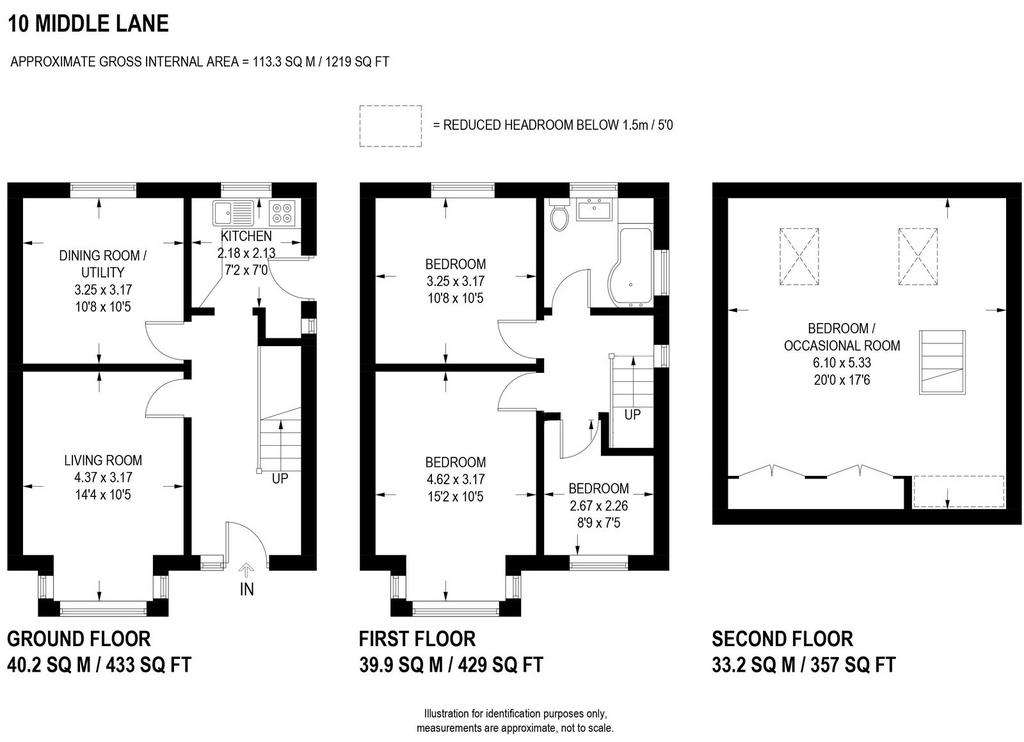 3 bedroom semi-detached house for sale - floorplan