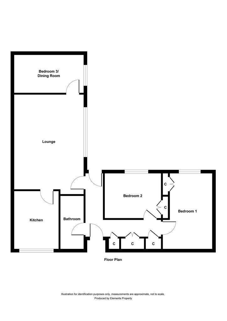 3 bedroom terraced house for sale - floorplan