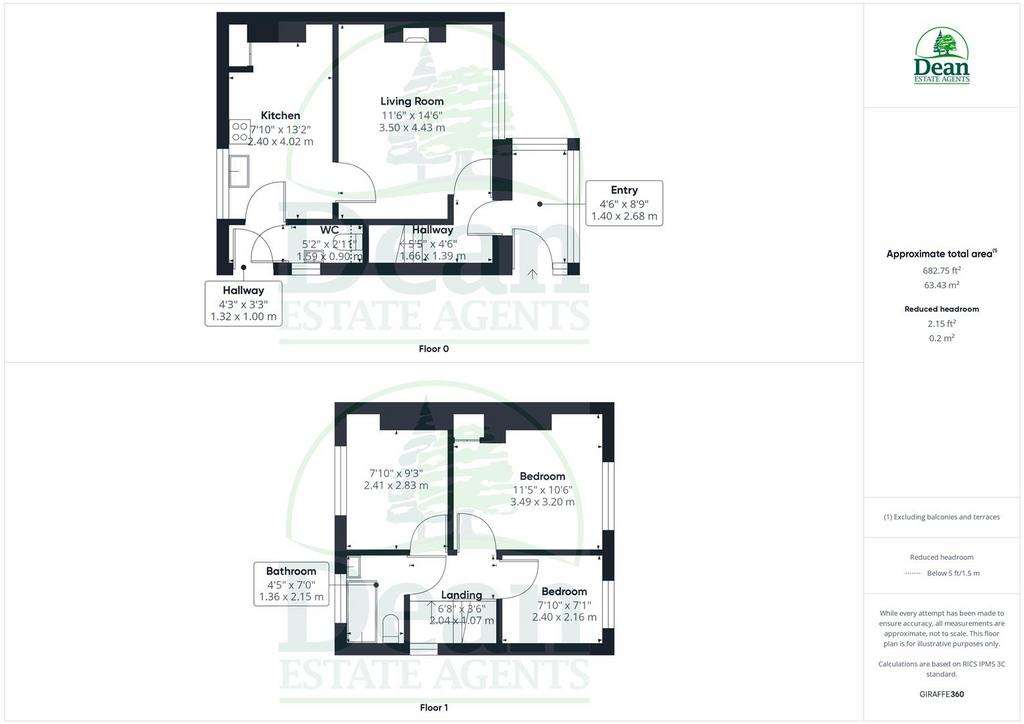 3 bedroom semi-detached house for sale - floorplan