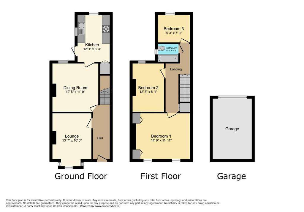 3 bedroom terraced house for sale - floorplan