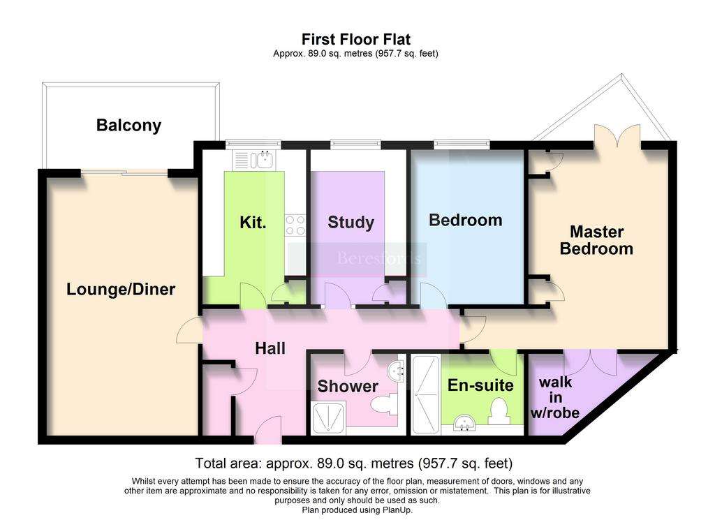 3 bedroom flat for sale - floorplan