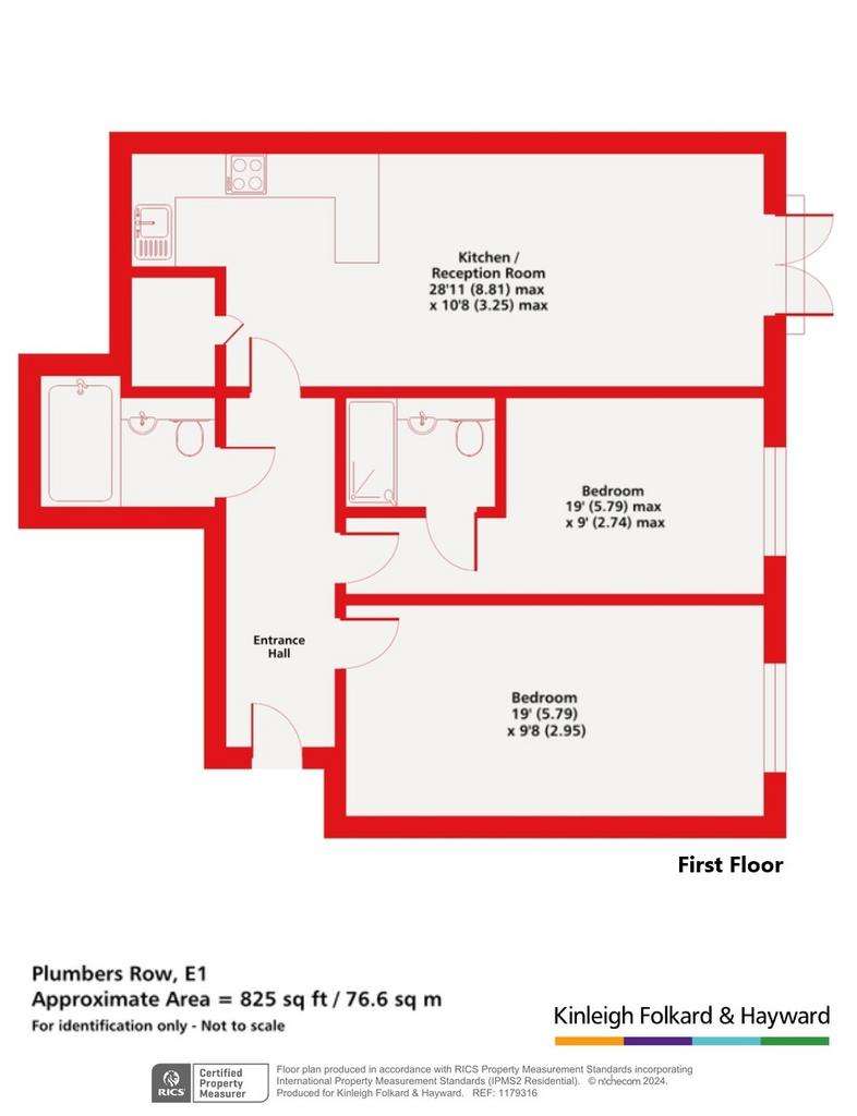 2 bedroom flat for sale - floorplan