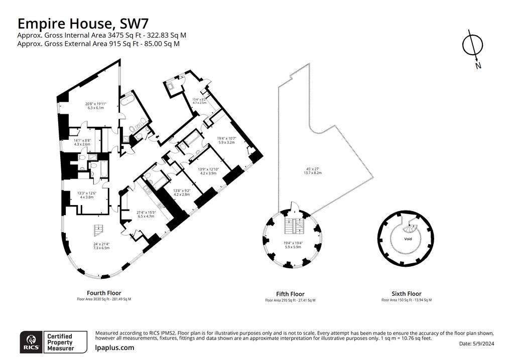 5 bedroom flat to rent - floorplan